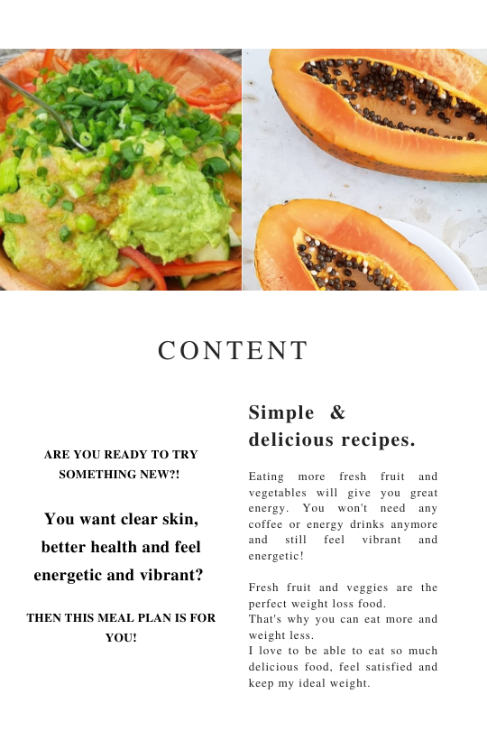 Ebook-Meal plan